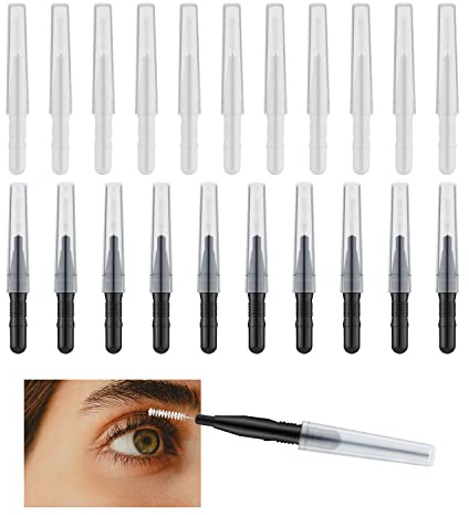 20pcs Micro Brosse Sourcils Brow Lift Multifonctionnel Faux Cils Mascara Brosse Peigne pour Levage des Cils Extension Nettoyage des Sourcils