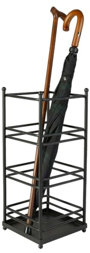 Dibor Umbrella Stand Contemporary Matte Black Iron Umbrella Holder (Small)