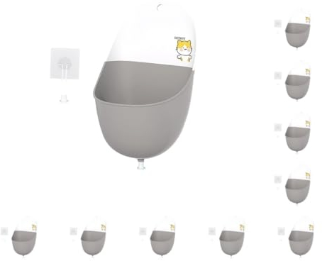 10er Set Hängende Kinder Töpfchen Cartoon für Outdoor Reisen 8 Monate bis 6 Jahre Alter Junge Grau Grau Ohne Rohr