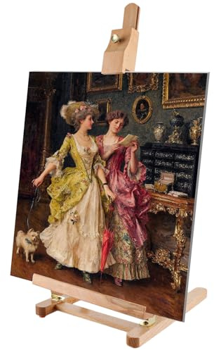 ASelected Table Top Easel Stand, 54cm Adjustable Tabletop Art Display H-Frame Beech Wood Desktop Art Easel, Small Easel Stand for Beginners, Artists Painting and Scrapbooking
