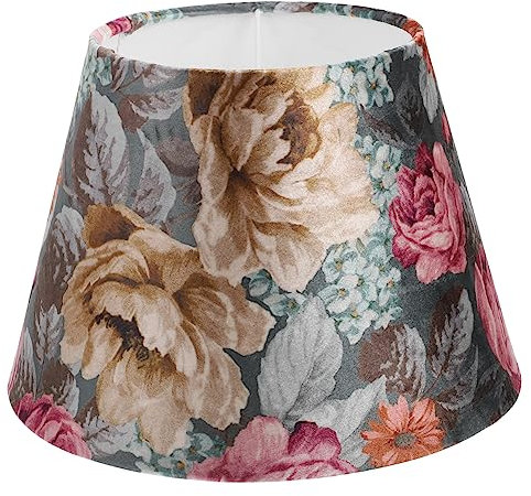 Homoyoyo Pantalla De Lámpara De Tela Con Patrón Floral Decoración Para Lámparas De Mesa Cubierta Ligera y Compacta Adecuada Para Dormitorio y Uso Multifuncional El Hogar
