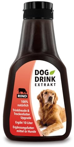 Dog Drink - Mehr Trinkfreude & bessere Futteraufnahme für 10L Brühe für Hunde, 100% Rindfleisch-Extrakt, für mehr Flüssigkeit & schmackhafteres Trockenfutter