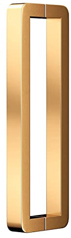 GLETSF Maniglia per Porta Scorrevole in Vetro per Uso Commerciale, Robusta, Moderna, in Acciaio Inox, per Porta D'Ingresso, Interna Ed Esterna, Montaggio su Due Lati, Oro, 142,5-Gold-142.5Cm/56In