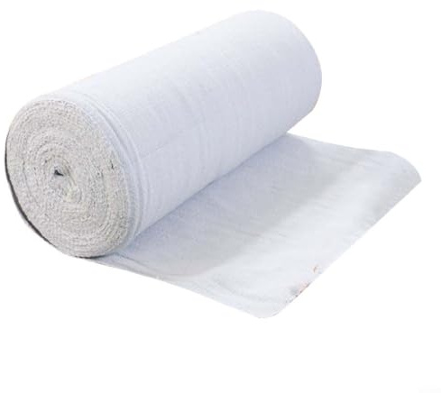 Panno ignifugo in fibra di porcellana ceramica ad alta temperatura, coperta spessa 2 mm nominale a 1260 °C, protezione isolante termico per applicazioni di saldatura, porte del forno (1 m x 1 m)