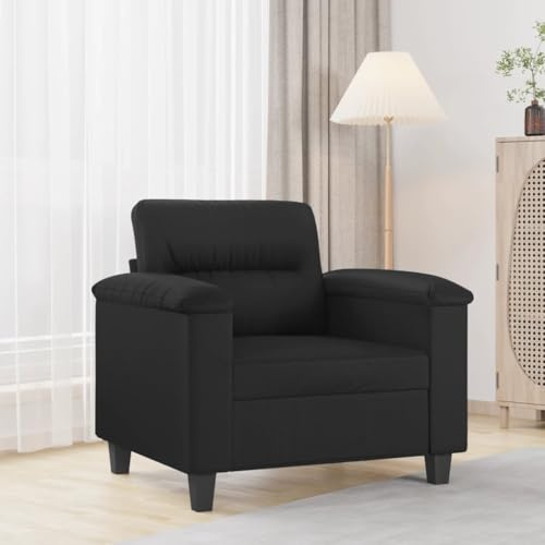 Owoxanthellate Schlafsessel Schwarz 90x77x80 cm Kunstleder mit Relaxfunktion Modernes Design Robust und Langlebig für Wohnzimmer Schlafzimmer Flur