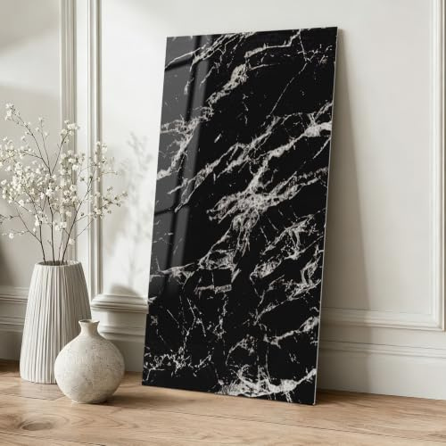 Hode Klebefliesen Küche Marmor Selbstklebende Fliesen Wandpaneele | 10 Stück Fliesenaufkleber Bad Weiß 60x30cm Wandfliesen für Küchenrückwand Wohnzimmer Wasserdicht Fliesen zum Kleben
