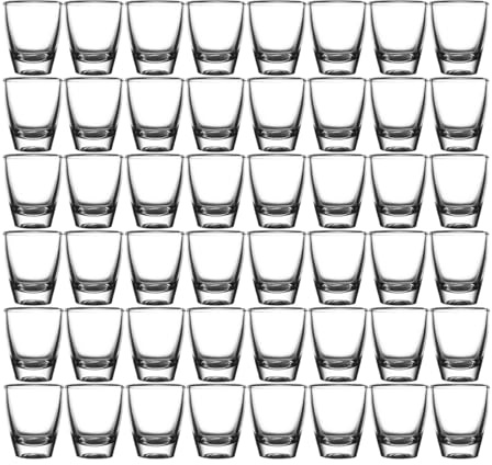 Ruikcoll Bicchieri da Liquore, Set di Bicchieri da Shot in Tequila da 35 Ml, Robusti Bicchieri da Shot in Vetro, Bicchieri da Shot per Vodka,liquore, Ouzo,tequila, 48 Pezzi