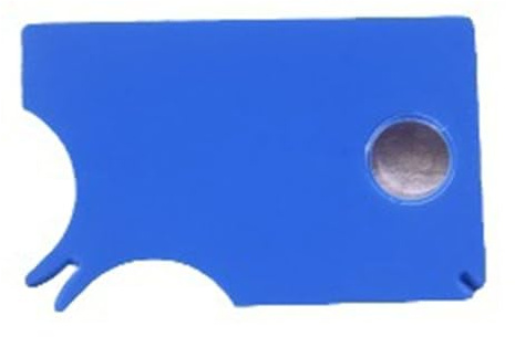 Scheda Catcher efficiente con lente d'ingrandimento, strumento per la rimozione delle zecche antigraffio per accessori per la toelettatura del cane Scheda antipulci del cane con lente d'ingrandimento