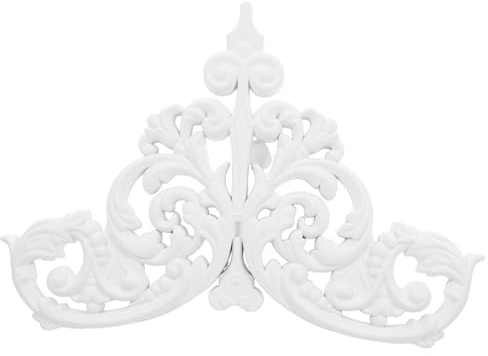 HYTROVE Medallón de Techo Estilo Europeo Color Claro, Aplique Decorativo de Escayola Imitación Piedra, Accesorio para Lámparas de Techo, Incrustación para Decoración de Bricolaje,