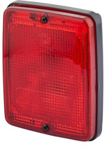 HELLA 2NE 003 236-001 Piloto antiniebla posterior - Halógena - montaje exterior/Montaje - Color de tulipa: rojo - izquierda/derecha