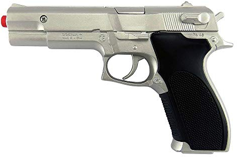 Gohner Gonher3045/0 sprutpistol, 8 skjut, silverfärger/flerfärgad