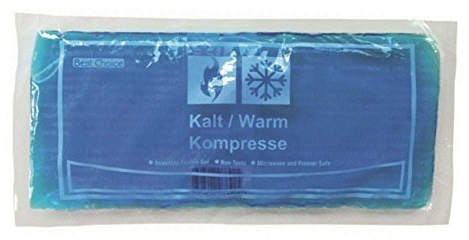 Unbekannt 2 x Wärmekompresse Kühlkompresse Blau 13 x 28 cm Wärme