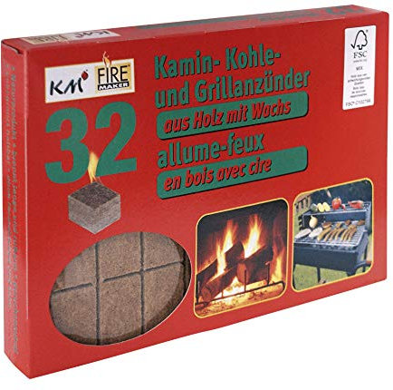 ACCENDIFUOCO ECOLOGICO (32 cubetti) per CAMINI