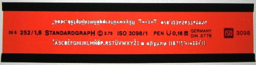 1,8mm Schriftschablone Zeichenschablone Technisches Zeichnen Brief Schrift Schablone Zeichenschablone