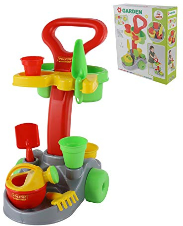 Polesie Kinder Gärtnerwagen Set Trolley mit Zubehör