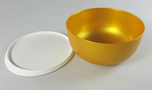 TUPPERWARE Natura 2,5 L gold weiß Rührschüssel Schüssel Servieren Ergonomica