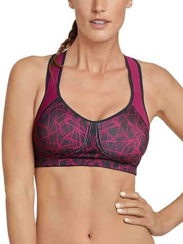 Schiesser Damen Sport Bra, Vario Sport-BH, per Pack Rot (Beere 512), 75C(Herstellergröße: 075C)
