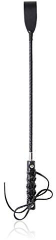 Yangver Gerten Pferd Peitsche Leder Geflochten Peitsche 59 CM,Reitpeitsche Reitgerte SM Bondage Cosplay Spanking Paddel Sexspielzeug für Erwachsene