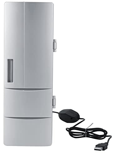 Mini Frigo USB,Mini Frigorifero, Mini Frigo per Congelatore Lattine Bere Birra Dispositivo di Raffreddamento Scaldino Viaggi Auto Uso Ufficio, Mini Frigo USB, Mini Frigorifero, Mini Frigo per CM