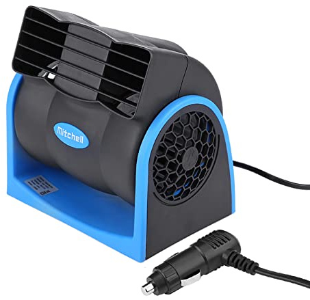 Wakects Ventilateur de Voiture, Circulateur d'air de Refroidissement de 12 V se Connectant à l'Allume-Cigare de Cigarette Faible Niveau de Bruit pour Voiture Camion Camionnette SUV RV Bateau