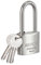 SEPOX® Candado para exteriores con llave, cuerpo de cerradura de acero inoxidable SUS304 y grillete largo impermeable de 40 mm con llave y llave, resistente a la intemperie para puerta, cadena