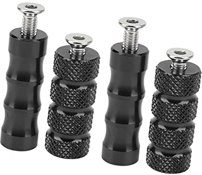 Repose-pieds de levier de frein de moto, 2 paires lisses côté embrayage gauche moto course levier de vitesse placage précis pour boulons de montage M6 6 mm moto(Le noir),Pédale,pédales et accessoires
