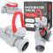 Valvola Antiriflusso Diametro dn 50 PVC di non Ritorno di Fine Linea con Bloccabile per Linee Fognarie Liquami