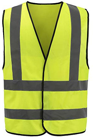 AYKRM Gilet Haute Visibilité Jaune Grande Taille 6XL 7XL 8XL Gilet De Signalisation Gilet De SéCurité Homme 6XL 7XL 8XL