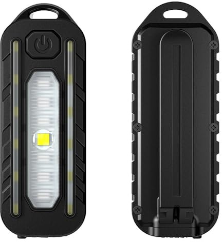 ZKcasA LED Rojo Azul Hombro Táctico Policía Linterna con Clip USB Recargable Antorcha Bicicleta Luz Trasera Casco Luz De Advertencia,B