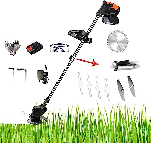 RUTAVM Portatile in Mano String Trimmer Spazzatrice a Batteria Tosaerba Portatile Portatile Diserbatrice a Batteria for Uso Domestico agricolo