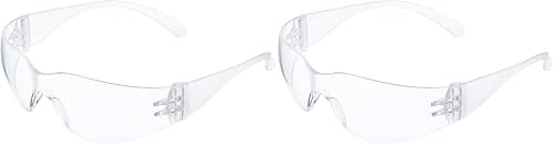 3M Gafas de seguridad Virtua con lentes antiarañazos transparentes 71500-00001 (Paquete de 2)