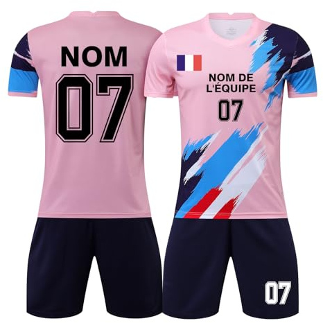 LAIFU Maillot de Foot Enfant Personnalisé Adultes Garçon Fille Uniformes de Football Personnalisés Hommes Femmes Nom Numéro Logo