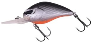 ZECK Wobbler/Kleiner Crankbait ideal für Barschangeler - Danny 2.0 | 4,5 cm | 2,0 m F - Grey Fire