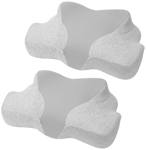 Oreiller Ergonomique Cervical, Oreiller Memoire Forme pour Les Dormeurs sur Le côté, Le Dos et Le Ventre, Coussin Orthopédique Oreiller Cervicales pour Le Soulagement des Douleurs, 60 x 37 x 12 cm