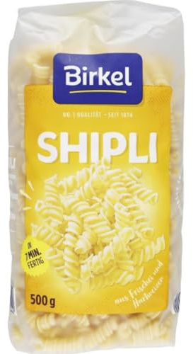 Birkel's No. 1 Shipli aus Hartweizen und Frischei Pasta Nudeln 500 gramm