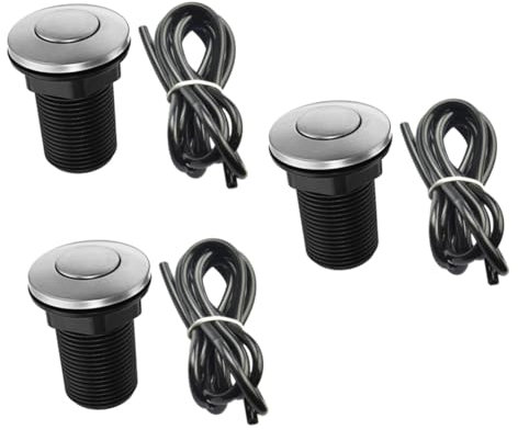 Hemobllo Tritarifiuti 3 Pz Pulsante Del Serbatoio Dell'acqua Il Pulsante Della Asta Del Pulsante Asta Pulsante Wc Black Serbatoio Acqua Per Wc