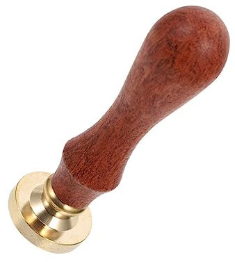 Tofficu Wachssiegelstempel Diy Mit Holzgriff Und Kupferkern Zum Siegeln Von Briefumschlägen Und Dokumenten Sicher Und Langlebig Für Tägliche Dekorationsbedürfnisse Und Schutz Vor
