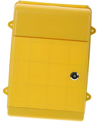 POPETPOP Boîte Aux Lettres Extérieure pour Maison Fixation Murale Plastique Métal Verrouillage Boîte Aux Lettres Serrure à
