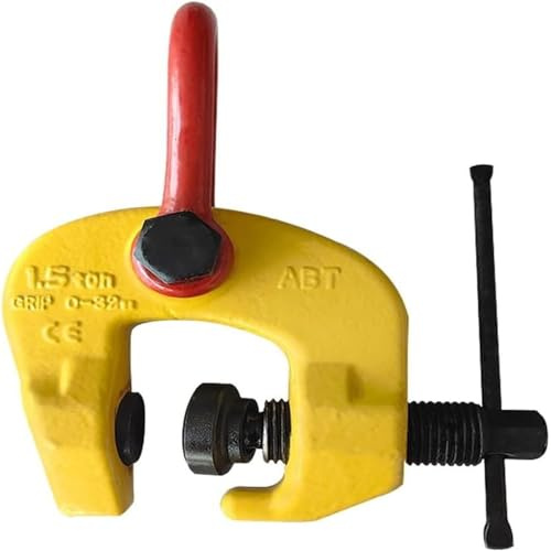 GLBMXDD Abrazadera de Placa Vertical con Anillo Abrazaderas de elevación de Piedra de Alta Resistencia Abrazadera de elevación de Placa de Bloqueo Vertical 4400 6600 Libras,1.5T