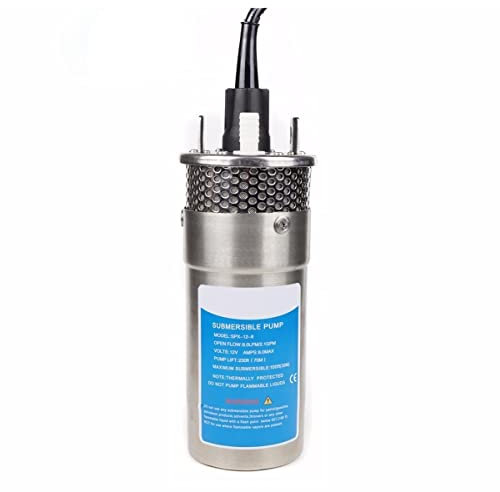 Water Pumps, Parts & Accessories 12v/24v Large Flow Lift 70m Mini Submersible Energy Pump Outdoor Garden Deep Well(12V 8L)