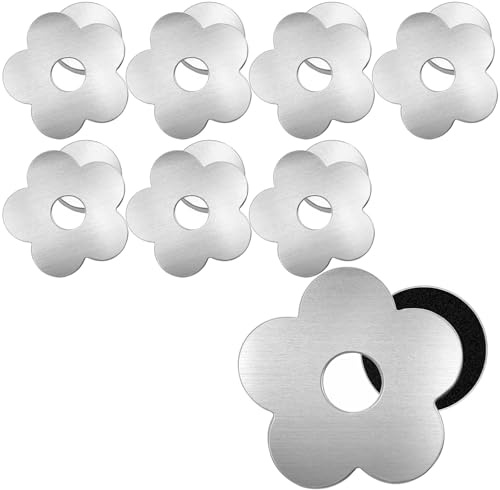 Veftsvy 8 Pezzi Pesi Magnetici della Tovaglia, Pesi della Tovaglia in Acciaio Inox Extra Pesante, Clip Magnetica per tovaglia per Outdoor Picnic Party (Fiori)