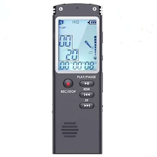 Digital Voice Recorder 16GB Compact Dictation Machine with HD Recording and Voice Activation for Students Teachers Lawyers - Slim USB Rechargeable Device