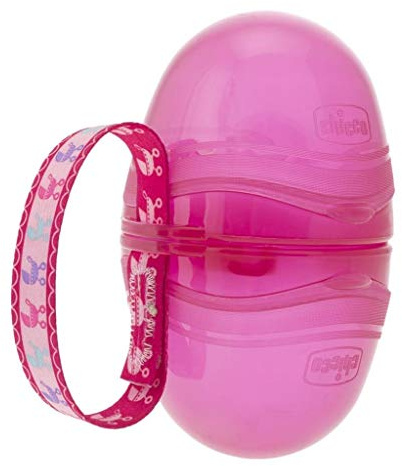 Chicco 2er Schnullerbox, rosa 00007264100000 2 Stück (1er Pack)