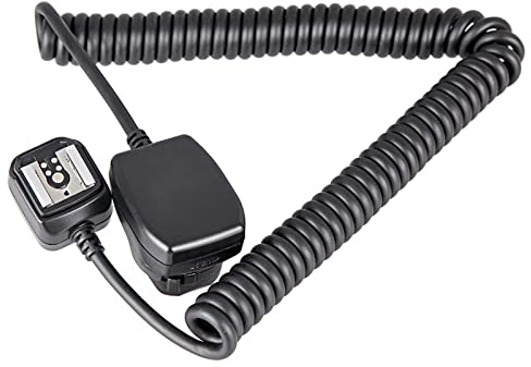câble Flash TTL Cordon déporté spiralé Extension Griffe Synchro déclencheur Accessoire Photo Externe lumière trépied Reflex