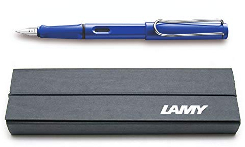 Lamy Safari Fountain Pen Medium Nib (Blue Pen in Gift Box)