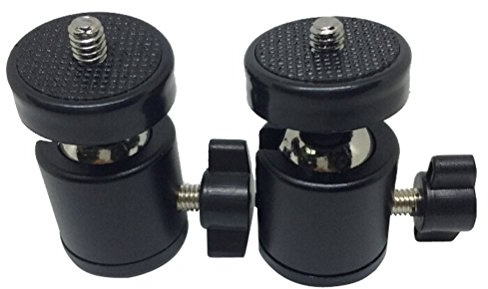 LEDMOMO 2 Stück Mini-Stativkopf Kugelkopf 1/4 Zoll Stativhalter Für Kamera 360° Drehbar Kompakt Für Präzise Ausrichtung Für Mini-Stativ Und Camcorder-Stativ
