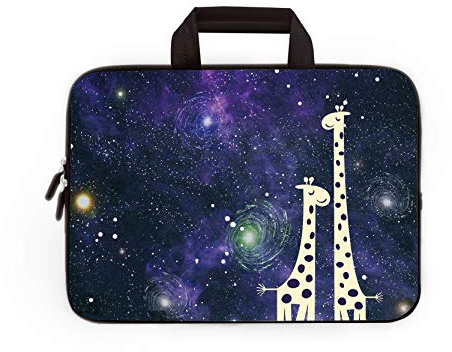 11 In 11.6 12 12.1 12.5 inch Laptop Carrying Bag Chromebook Case Notebook Ultrabook Tablet Cover Neoprene Sleeve Fit Apple MacBook Air Samsung (Nice Giraffes)