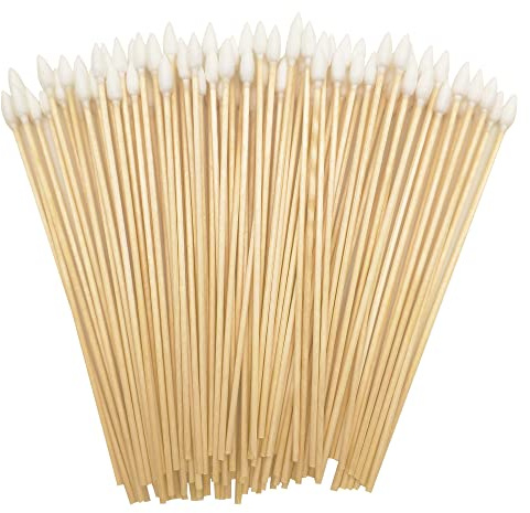 400pcs Precision Cotton Swabs with 6'' Long Sticks for Gun Cleaning, Makeup or Pets