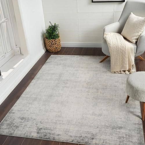 Livabliss Alix Utrecht Abstract Rug – 160x215 cm, Ivory, Grey & Charcoal