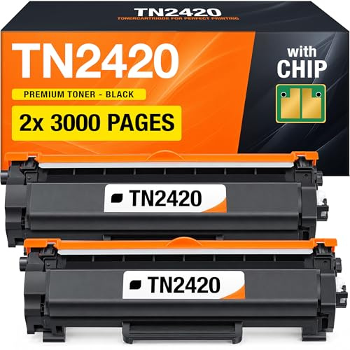Supply Guy TN2420 TN 2420 Toner kompatibel mit Brother TN-2420 für Brother MFC-L2710DW HL-L2350DW DCP-L2530DW MFC-L2710DN MFC-L2750DW HL-L2375DW 2X Schwarz Toner für MFC L2710DW HL L2350DW